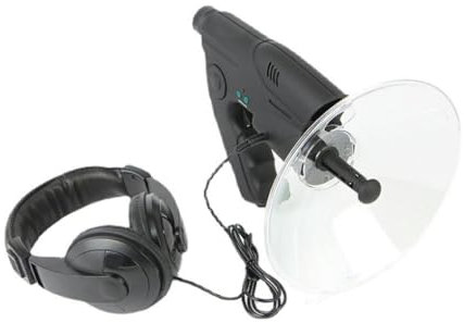 wueiooskj Microfono direzionale professionale a lunga per telescopio per ascolto remoto ABS preciso e professionale