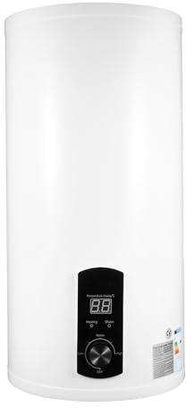KEESUNG 2 KW elektrisk varmvattenbehållare panna, väggmontering, vattenpanna, vägghängande beredare, hängande förvaring, vit (50 l)