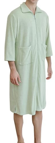 Herren-Regenanzug mit reflektierenden Streifen, atmungsaktiv, zwei atmungsaktive Anzüge mit gerollten Ärmeln, Hemd, Hose, Set für Jungen, grün, M