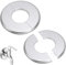 BDEPSTR 2 Pezzi Flangia Divisa Rotonda a Parete, 33.5mm Piastre di Copertura Idraulica Piastra di Protezione Rubinetto ABS Copertura Flangia Tubo per Rubinetto Bagno Cucina WC