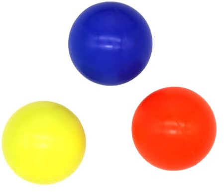 PEHHAH 65MM Russian Juggling Balls-Dense Chromite Filling Set of 3 -Orange/Blue/Yellow