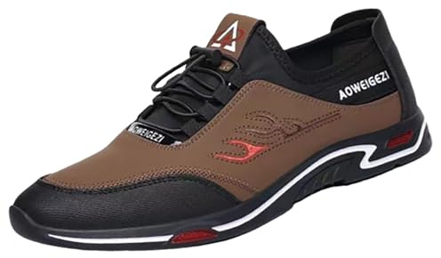 Générique Minimalistiska skor för män, sportskor för män, ortopedisk sko, ortopedisk sko, halkfri mjuk sula, streetwear läderskor, ledig stadsstil