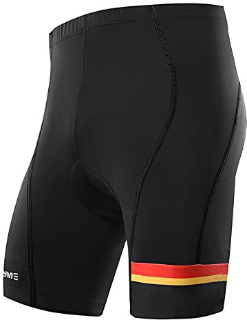 NOOYME Pantalón corto de ciclista para hombre con acolchado 4D Pantalón de ciclista para hombre de secado rápido y elástico – Elastizität mejorada y permeabilidad al aire Pantalón corto de ciclista