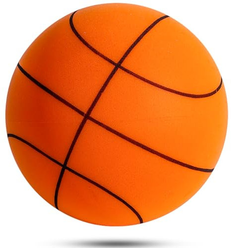Hpbaggy Silent Basketball - 24cm Leiser Indoor Hochbelastbarer Hochelastisch Schaumstoffball für Kinder und Erwachsene