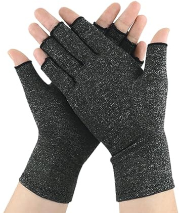 Peutpy Guanti da ciclismo sportivi per donne e uomini, comodi, design resistente, aderenti(grigio scuro S)