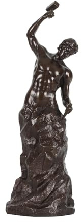 NILEEBUKER Bronze Self Made Man Statue Abstract Inspirational Sculpture Gorgeous Home Office Decor 10.2 Inches