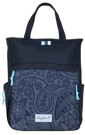 Spear Rucksack Damen Herren Hygge Cityruksack Damenrucksack Freizeitrucksack Büro Sport Freizeit backpack A4 12788 (12790 black paisley (4))