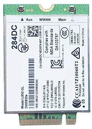 Lonrtesw Dw5820E L850- LTE 4G Card Module 0284Dc 284Dc per Laptop 3500 5400