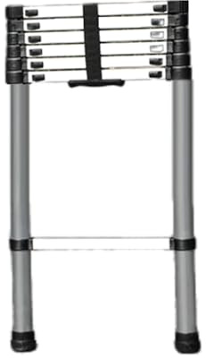 Hochleistungs-Teleskopleiter, klappbare Aluminium-Verlängerungsleiter, höhenverstellbare Leiter, for die Reparatur und Reinigung zu Hause(2.7 Meters)