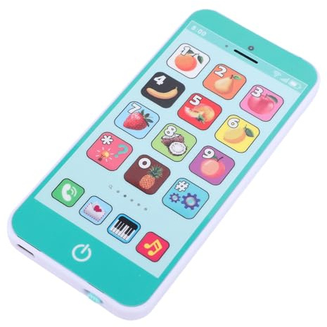 SUNGOOYUE Teléfono para Niños Pantalla Táctil Educativa Teléfono Simulado con Sonidos Musicales para Niños Pequeños de 3 a 6 Años Juguete de Juego de Roles de Aprendizaje Temprano de Plástico Seguro