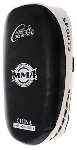 Tubayia - Cojín de percusión para Karate, Muay, Thai, Kickboxing, Entrenamiento MMA, Negro Blanco