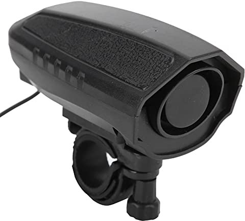 Elektrische Fahrradhupe Elektrofahrrad Horn 110DB Lauter Sound Elektro Radfahren Fahrrad Lenker Ring Alarm mit Fester Basis Fahrradklingel Einfache Bedienung Outdoor Sport Sicherheitszubehör