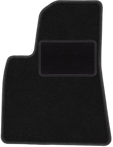 Wielganizator Fahrer Fußmatte Velours passend für Tesla Model 3 (2017-) Sedan Fahrerseite Fahrermatte Veloursfussmatte Schwarz 1-teilig - Passgenau
