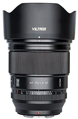 VILTROX PRO 75mm f/1.2 f1.2 Fuji x Mount APS-C Prime Lens for Fujifilm X Mount Camera X-T5 X-H2 X-H2S X-T30 II X-T4