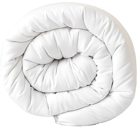 Good Nite Edredón de Plumas, Edredón para Todo El AñO 240 g/m², Edredón NóRdico Cama 200 * 200 cm, para Las 4 Estaciones, Relleno de Microfibra, para Las Cuatro Estaciones (Blanco, 4 Estaciones)