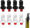Dokeno 10 Stück Flaschenverschlüss, Universal Bierflasche mit Hebel, 7 x 3.2cm Weinverschluss, Gummi Weinflaschenverschluss für Weinflaschen Champagner Sekt Bierflaschen