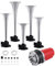 H-YEEU 12V 125db 5 Klang Fanfare La Cucaracha Lufthorn Hupe Sirene Kompressor Autohupe