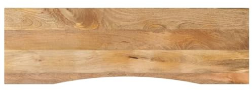 vidaXL Piano Scrivania con Curva 160x50x2,5cm Massello Grezzo di Mango
