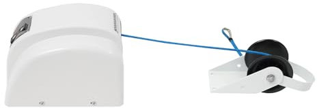 45lbs 12V ancrer navire portable avec télécommande interrupteur d'alimentation de réinitialisation du treuil d'ancrage électrique automatique adapté pour l'ancre de bateaux rapides et de bateaux de