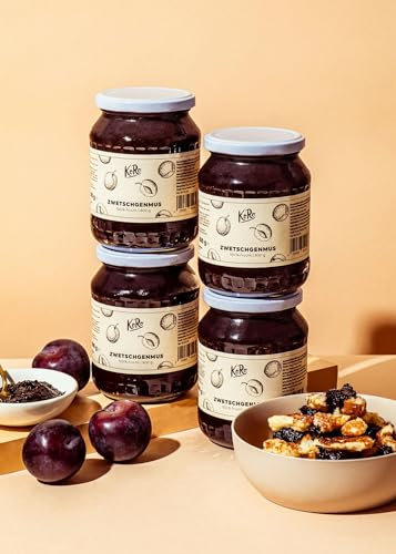 KoRo - Purea di prugne 100% frutta | 4 x 800 g