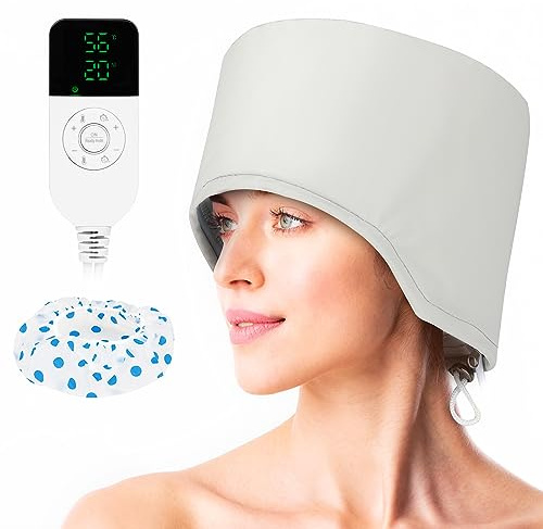 SPTHTHHPY Haarheizkappen Haarpflege Heizkappe für Tiefenpflegemittel, Intelligente Steuerung für schnelles Aufheizen,Trockenhauben für Haare