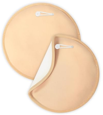 2 Stück Rizinusöl Packung Brust, Verstellbar Brust-Rizinusöl-Packung mit Schnur Rizinusöl-Brustpolster Brust-Rizinusöl-Packung zum Entspannen (Khaki)