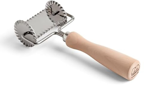 MARCATO Fyrkantig tandad pastaskärare, tårtverktyg, stål, 6 cm, exakt skärning, robust och hållbar