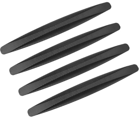 WeddHuis 4Pcs Protezione Portiere, Auto Gummi Türkantenschoner, Paracolpi Portiere (Nero)