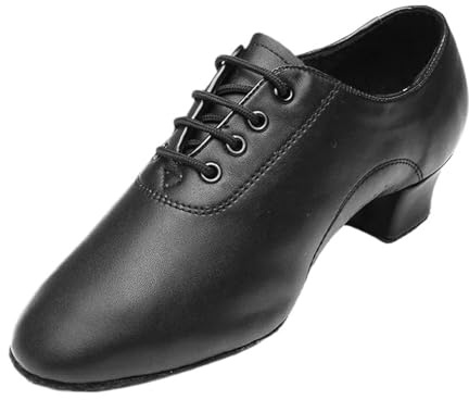 Latinska dansskor herr mjuka läder balsal dansskor herr latino barn latino dansskor latinska dansskor för pojkar och vuxna, moderna jazzdansskor (3,5 cm