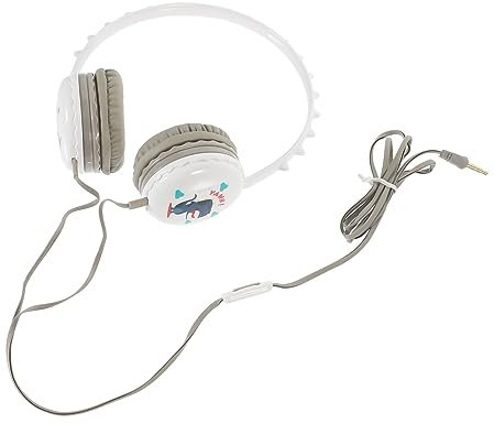 Operitacx Cuffie Sovrauricolari per Microfono Cuffie Cablate Antirumore Design Cartone Leggere e Confortevoli per Scuola