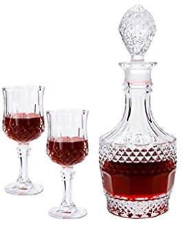Blyfri Kristallkaraff, Snidad Vinkaraff, Rödvinskaraff I Glas, Whiskykaraffset, Presentkaraff För Högtider