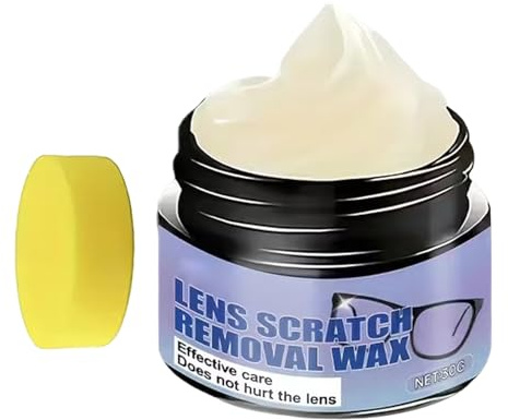 Glass Scratch Remover, Portable Anti Reflective Cleaner, Glass Lens Scratch Repair Wax, Quick and Easy Restoration, Ideal for Camera, Phone, Screen, Travel Vehicle, Driving, Road Trip