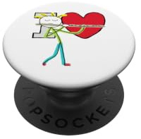 I Love Flauto PopSockets PopGrip Adesivo