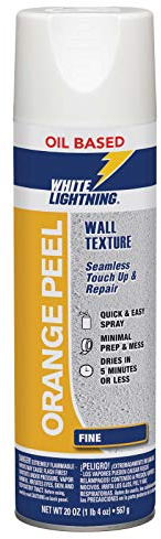 White Lightning W5A001500 Orange Peel Oil-Based Wall Texture, Fine, 20 oz.