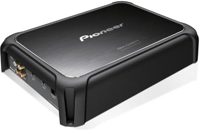 Pioneer GM-DX971 Monoblock Car Amplifier – 2400W Max, Efficient Class D, Bass Boost Control, Remote Bass Knob Included, Hi-Res Certified, Gold terminals, Powerful bass Output, Remote knob