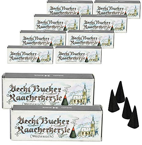 10 Päckchen - Echt Bucker Räucherkerzen - Weihrauch