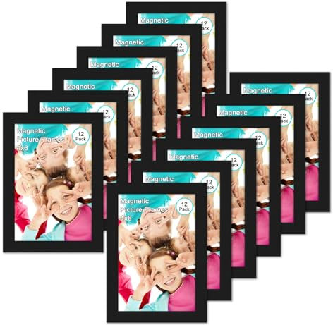 Hoikwo Juego de 12 marcos magnéticos 10x15