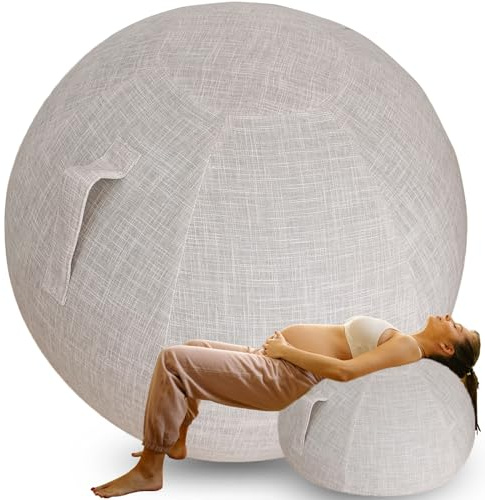 WTZHHK Housse Chaise Ballon Housse Ballon Grossesse pour Le Bureau Et La Maison Swiss Ball Ballon de Gym Ballon Yoga Ballon Pilates Ballon Bureau[Balle Non Incluse]