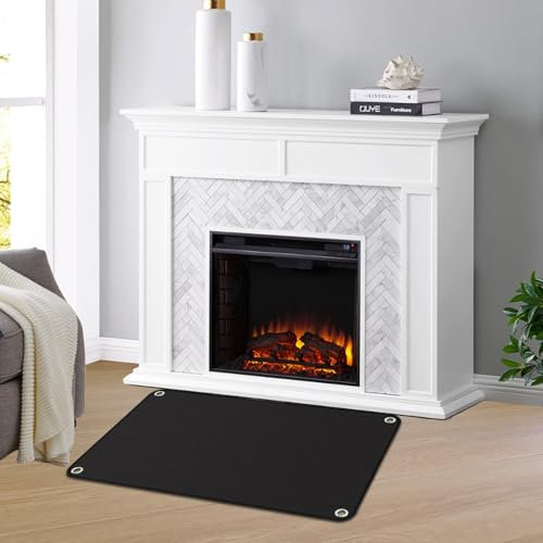 Grillmatte Bodenschutz, Grillschutzmatte Silikon-Glasfaser, Feuerschutzmatte Hitzebeständig bis 650℃ Hitzeschutzmatte, Grillunterlage Faltbare, für Gasgrill Holzkohlegrill, Boden, Rasen (100 * 120CM)