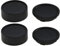 Create idea 2 Sets Body Cap Lens Rear Cover Cap Replacement Kits Compatible with Leica M-Mount Lens Cameras Protective Dust Covers Caps Black