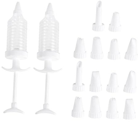 Cabilock 16piezas Kit De Decoración De Postres De Prensa De Galletas y Boquillas Para Pasteles y Galletas De Repostería Con Mango Ergonómico y Base Antideslizante Diseño Aleatorio