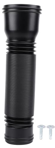 Pioggia Gutter Downspout Extension Flessibile a prova di usura Retraibile Sprash Block Design PE Materiale ABS 20 59in Outdoor Villa Round (Nero)