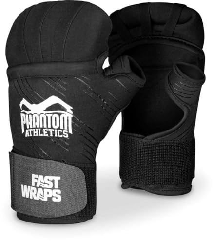 Phantom Athletics Fast wraps boxningshandskar – lätta boxbandage för kampsport som MMA, muay thai och kickboxning – L-XL