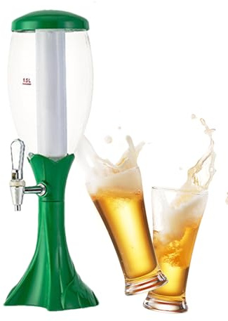 Distributore di bevande – Fusto luminoso per feste, stazione della metropolitana di ghiaccio, fontana di birra a LED per whisky, rum, vodka, server liquido freddo con rubinetto per tè freddo, limonata