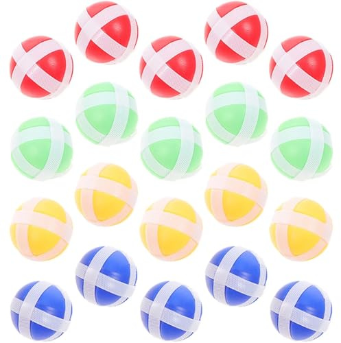 RVYEIOP Jeu de Fléchettes pour Enfants, avec 20 Balles pour Garçons et Filles de 3 à 12 Ans.