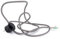 Textilkabel Zuleitung mit Schuko-Stecker (Winkelstecker aus Duroplast: Bakelit Optik), Leitung H03VV-F 3x0.75mm² 3-adrig, Grau, 1.8 Meter