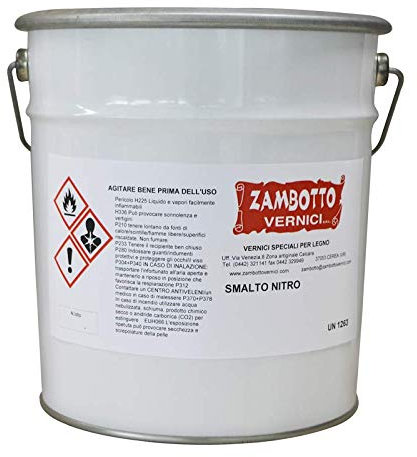 ZAMBOTTO VERNICI Smalto Nitro RAL Satinato (2,5L, RAL 3000 - Rosso)