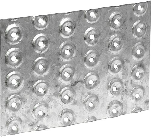 BPC Fixings Juego de 20 placas de uñas galvanizadas, 200 mm de largo x 100 mm de ancho
