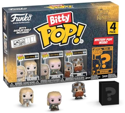 Funko Bitty Pop! Lord of The Rings - Galadriel 4PK​ und eine Überraschungs-Mini-Figur - 0.9 Inch (2.2 cm) Sammlerstück Stapelbares Display-Regal Inklusive - Geschenkidee Party-Tüten-Strumpf