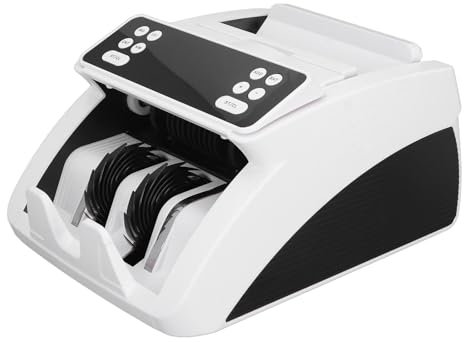 Banknotenzähler, Geldzählermaschine, 1000 Scheine/min, Tragbarer MG UG IR-Geldzähler für Supermärkte, Geschäfte, Einkaufszentren (EU-Stecker 110-240 V)
